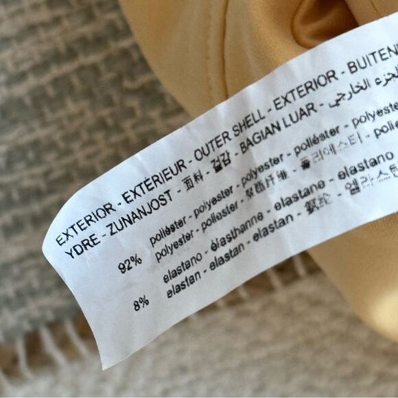 Zara Yellow Sweetheart Neckline Bodysuit Women’s Size XS - Picture 5 of 8